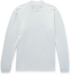 John Elliott - Slub Cotton-Jersey Mock-Neck T-Shirt - Blue