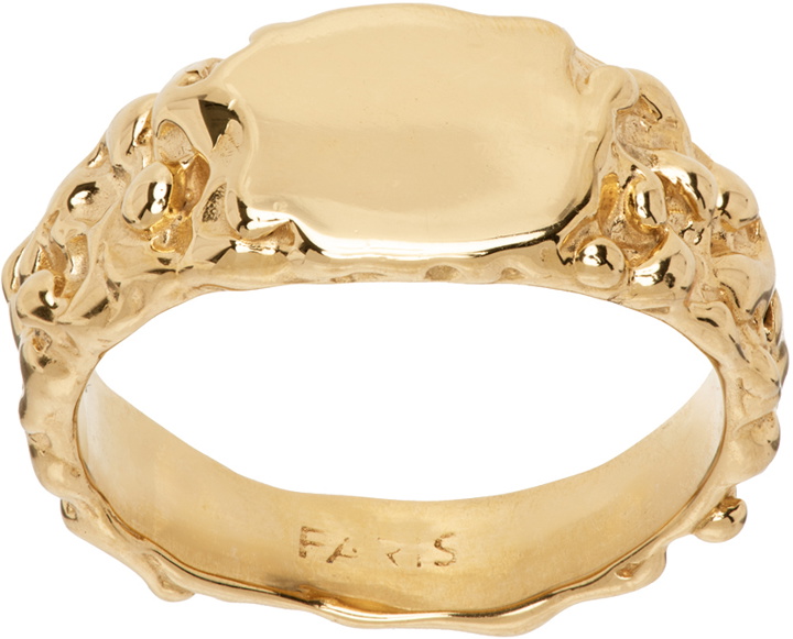 Photo: FARIS Gold Small Roca Signet Ring