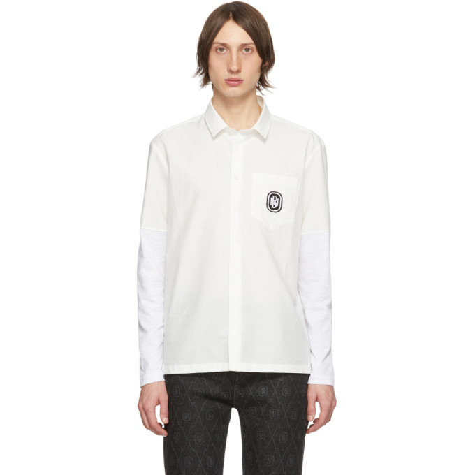 Photo: Neil Barrett White Cotton Sleeve Linen Shirt