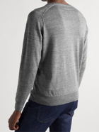 Peter Millar - Port Saddle Linen and Merino Wool-Blend Sweater - Gray