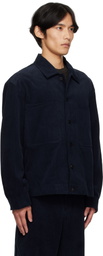 LE17SEPTEMBRE Navy Corduroy Layered Pocket Jacket