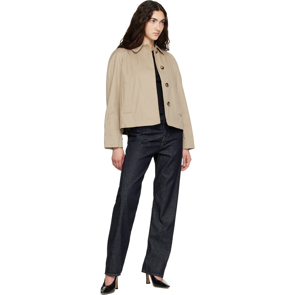 Burberry Beige Tropical Gabardine Jacket