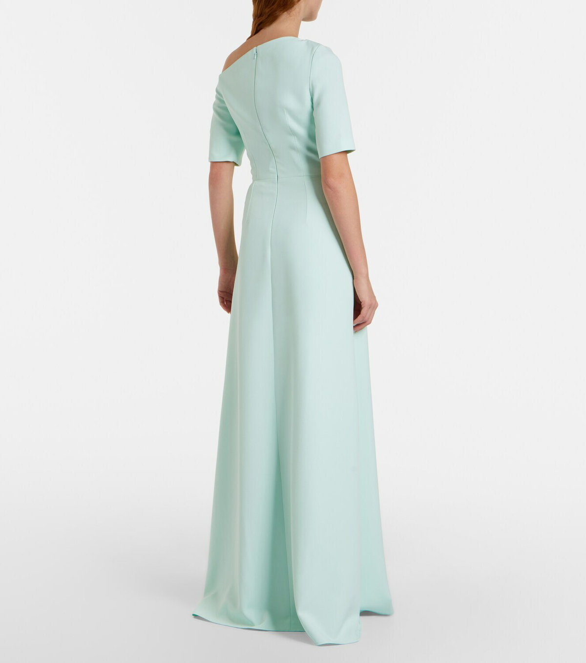 Safiyaa Stephanie draped crêpe gown