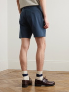 James Perse - Straight-Leg Stretch Cotton-Blend Golf Shorts - Blue