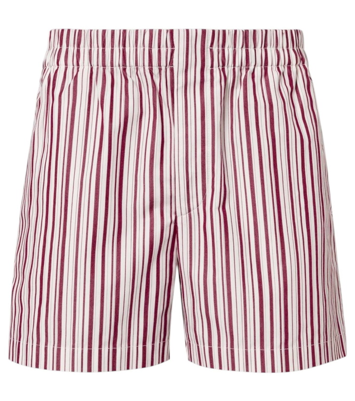 Photo: Gucci Striped cotton poplin shorts