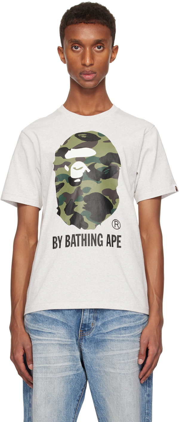 Bape grey camo shirt hotsell