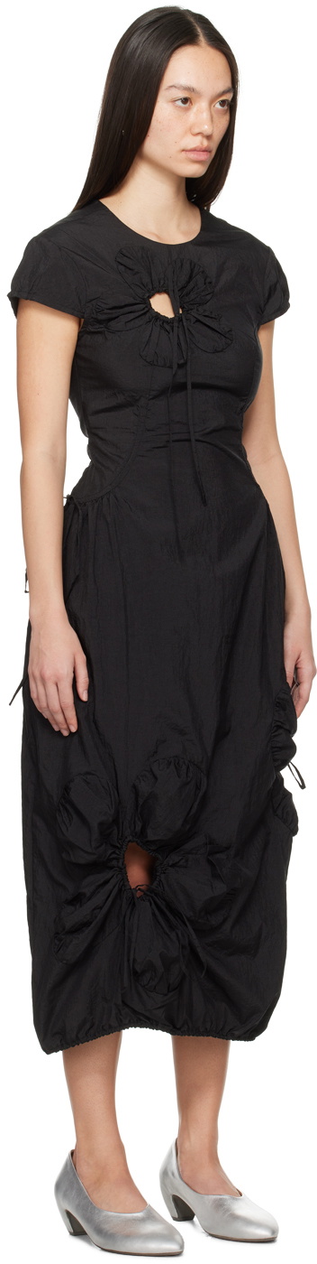 J.Kim Black Flower Maxi Dress
