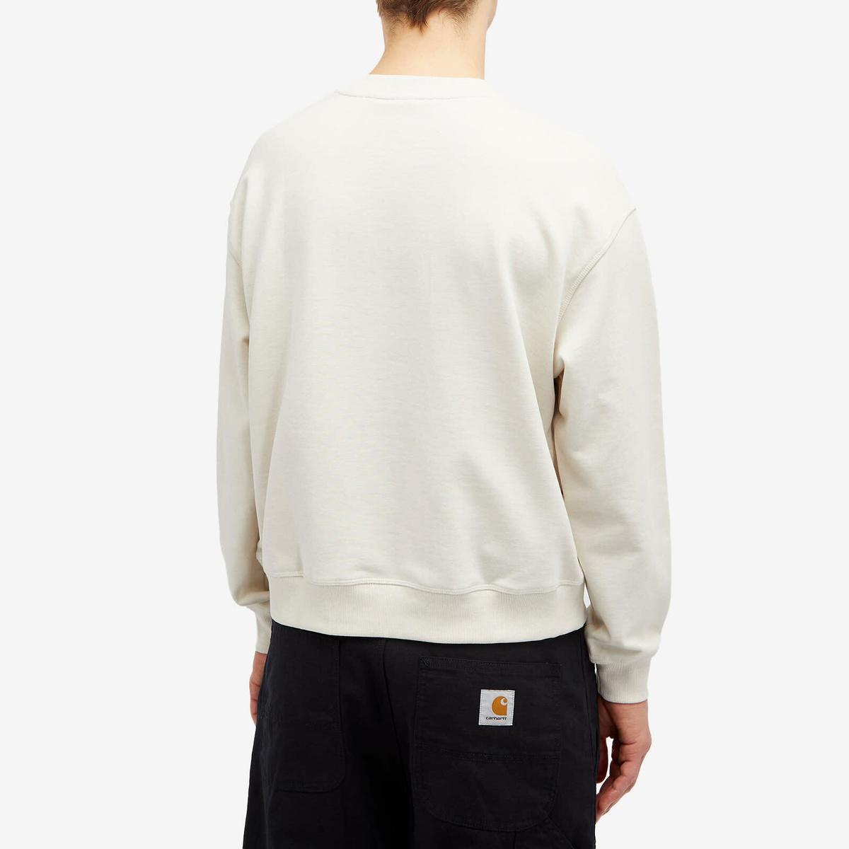 New Balance Men's Varsity Oversized Crewneck Sweat in Light New Balance Men's Varsity Oversized Crewneck Sweat in Light