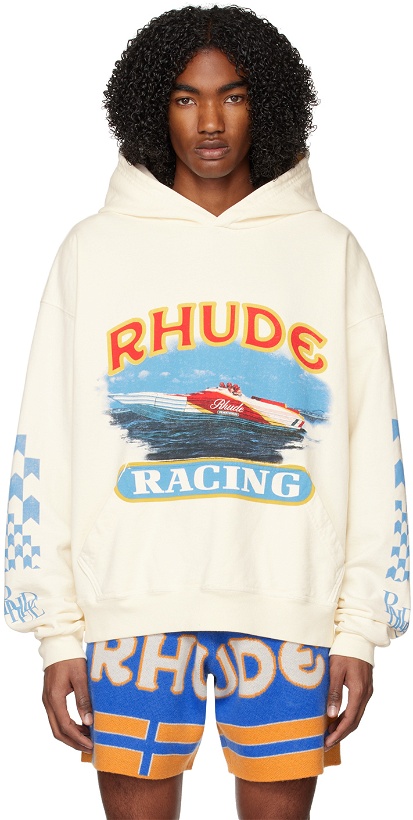 Photo: Rhude Off-White Cigarette Racing Hoodie