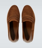 Manolo Blahnik Plymouth suede penny loafers