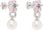 VEERT Flower Freshwater Pearl Earrings