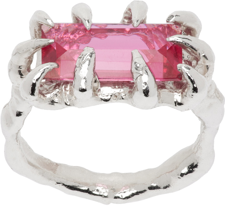 Photo: Harlot Hands SSENSE Exclusive Silver Veil Ring