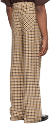 Séfr Beige & Brown Jiro Trousers