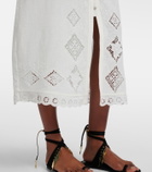 Isabel Marant Nelsane cotton and linen midi dress