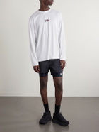 DISTRICT VISION - Logo-Printed Mesh T-Shirt - White