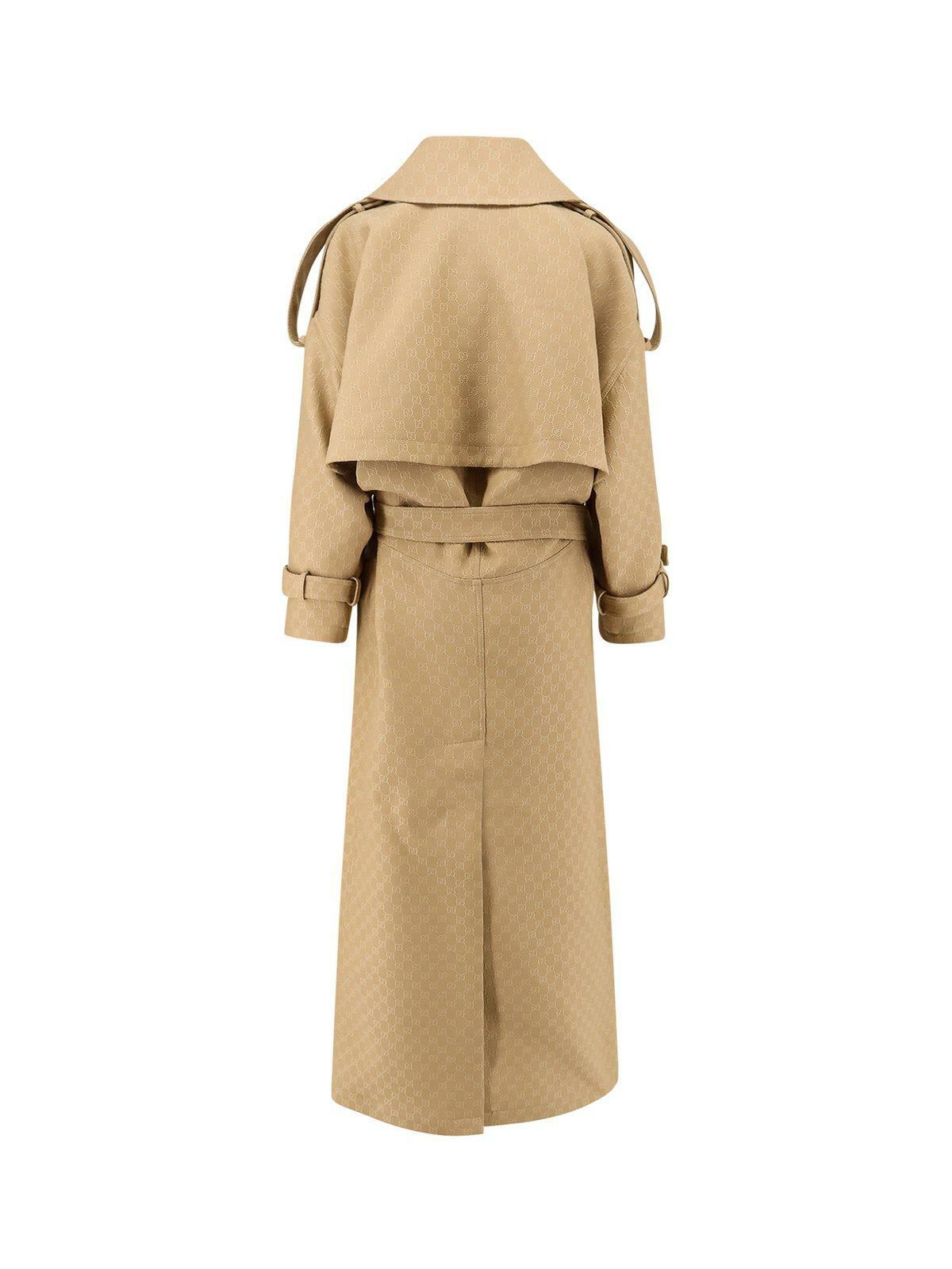 Gucci Gg Crêpe Double-breasted Coat