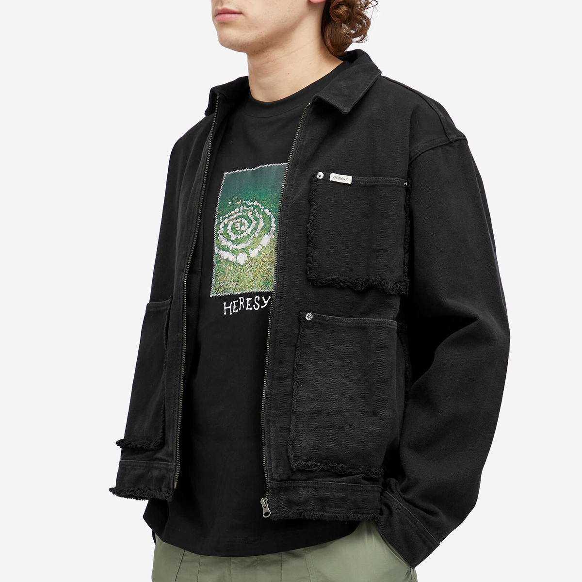 Heresy Men's Scraggy Work Jacket in Black