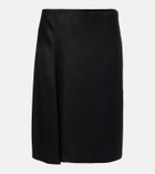 Gucci Silk duchesse wrap skirt