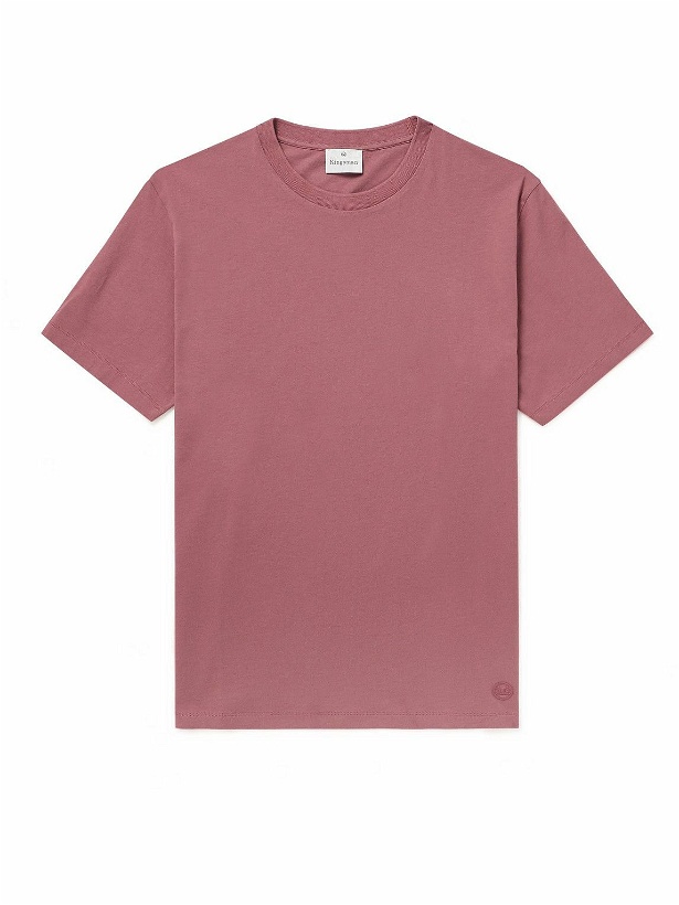 Photo: Kingsman - Logo-Embroidered Cotton-Jersey T-Shirt - Pink