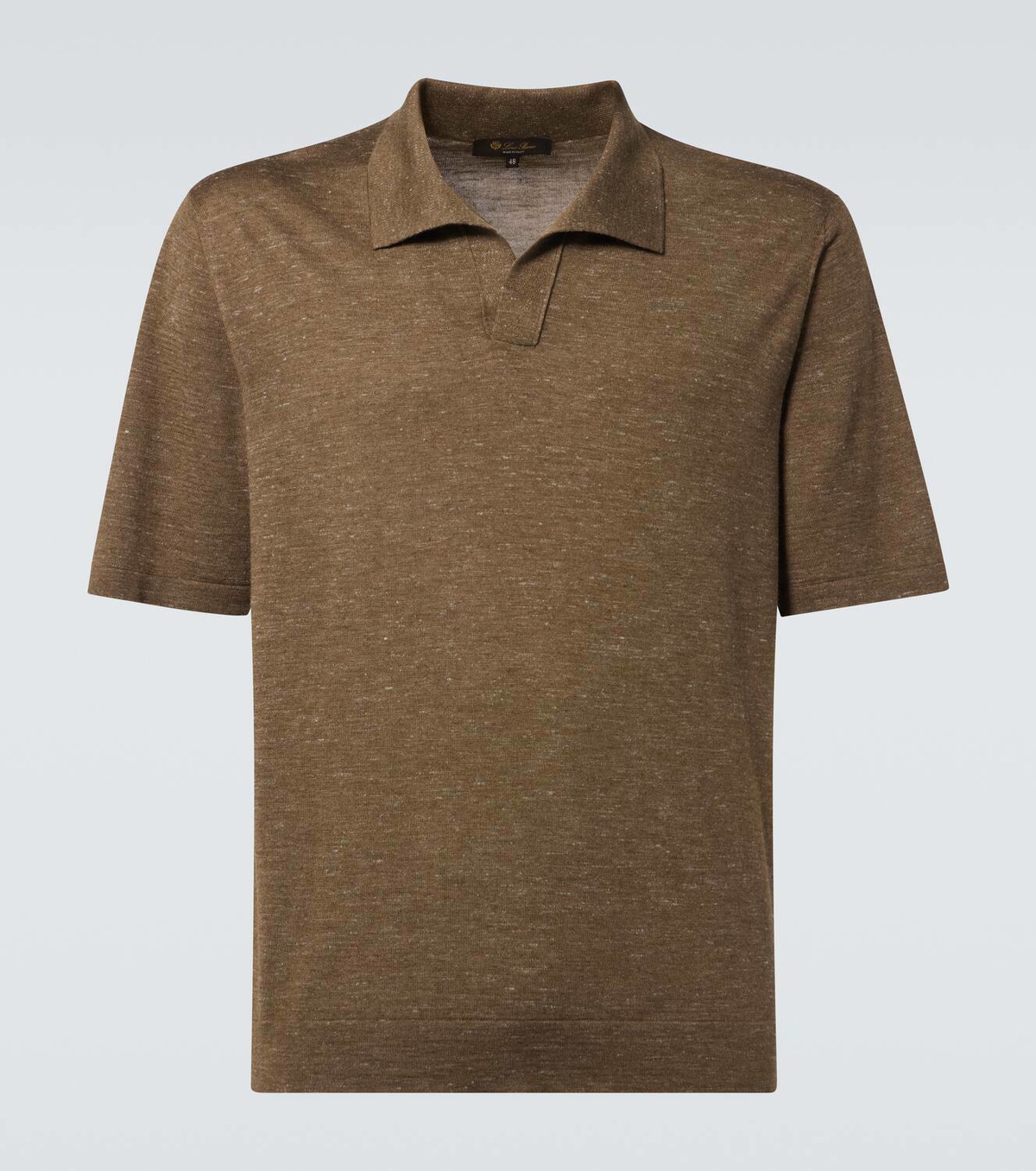 Loro Piana Silk, cashmere, and linen polo shirt Loro Piana