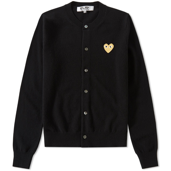 Photo: Comme des Garcons Play Women's Gold Heart Cardigan