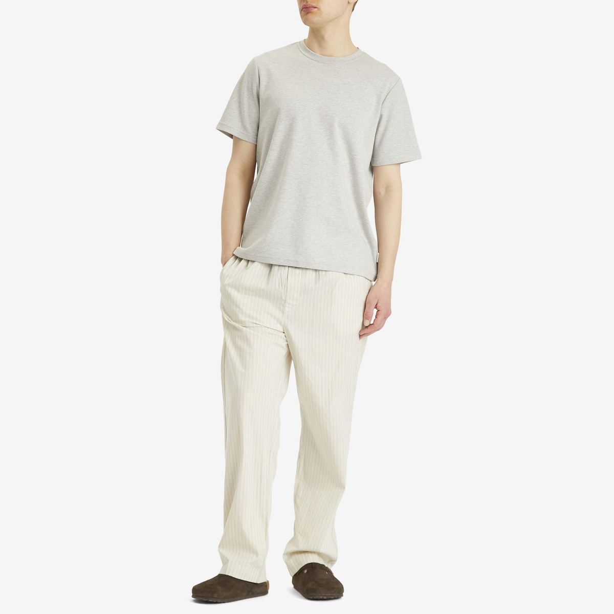 Calvin Klein Men's Sleep Pant in Pelican Stripe