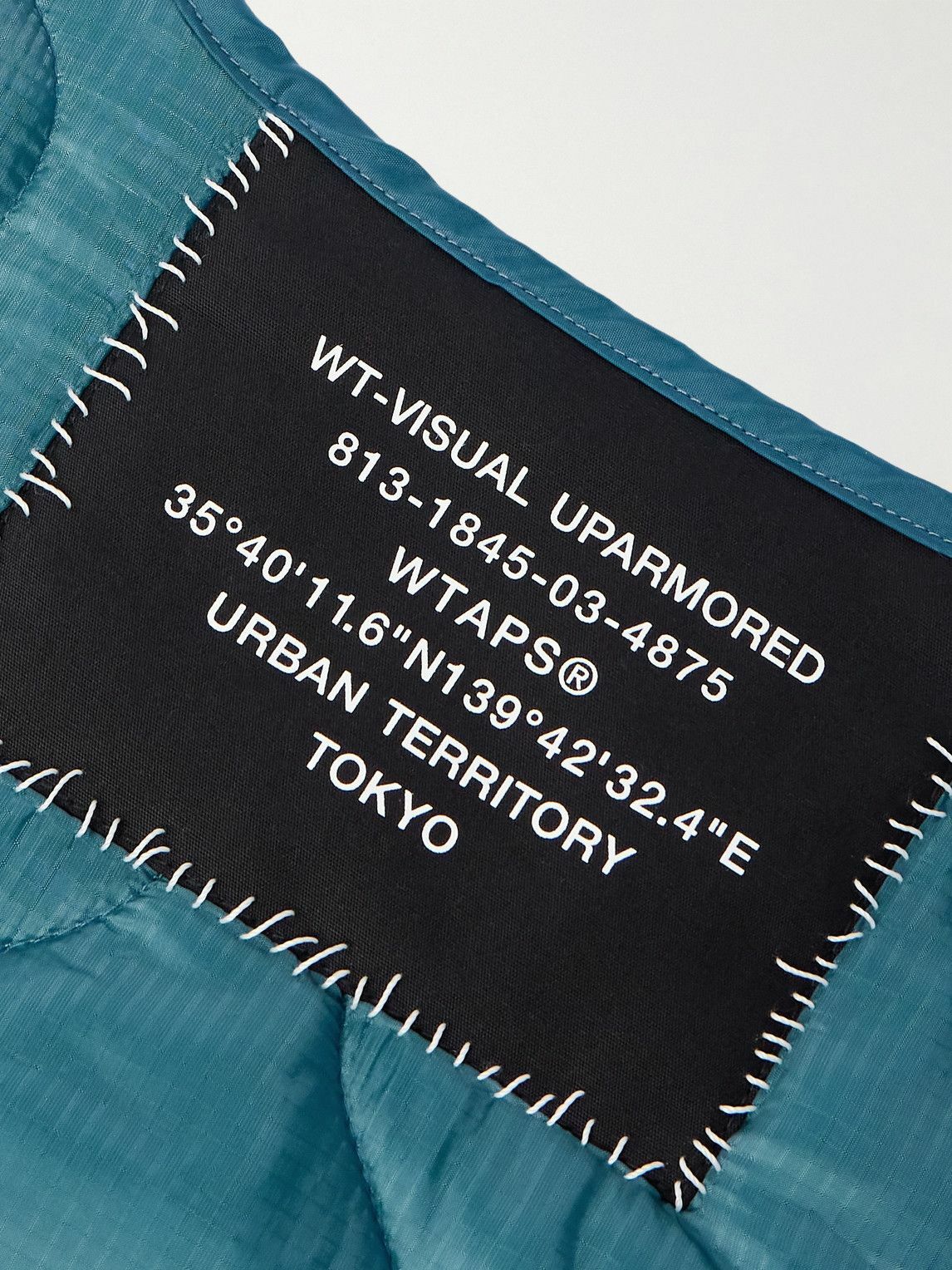 WTAPS - WLJ Logo-Appliquéd Quilted Nylon-Ripstop Jacket - Blue WTAPS