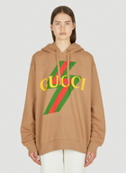 Gucci Logo Print Hooded Sweatshirt