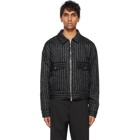 Nahmias Black and Silver Worker Jacket