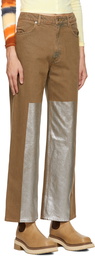 Eckhaus Latta Tan Graphic Jeans