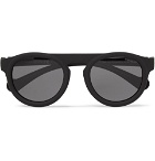 Moncler - Round-Frame Acetate Polarised Sunglasses - Black