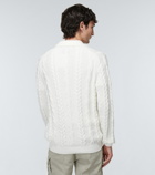 Brunello Cucinelli - Cable-knit cotton-blend polo sweater