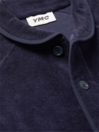 YMC - Beach Shawl-Collar Cotton-Terry Jacket - Blue - S