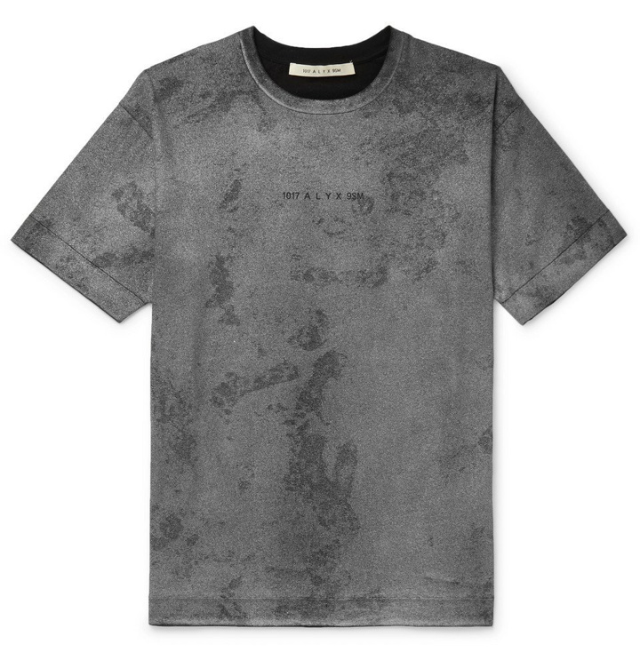 Photo: 1017 ALYX 9SM - Logo and Camouflage-Print Cotton-Jersey T-Shirt - Gray