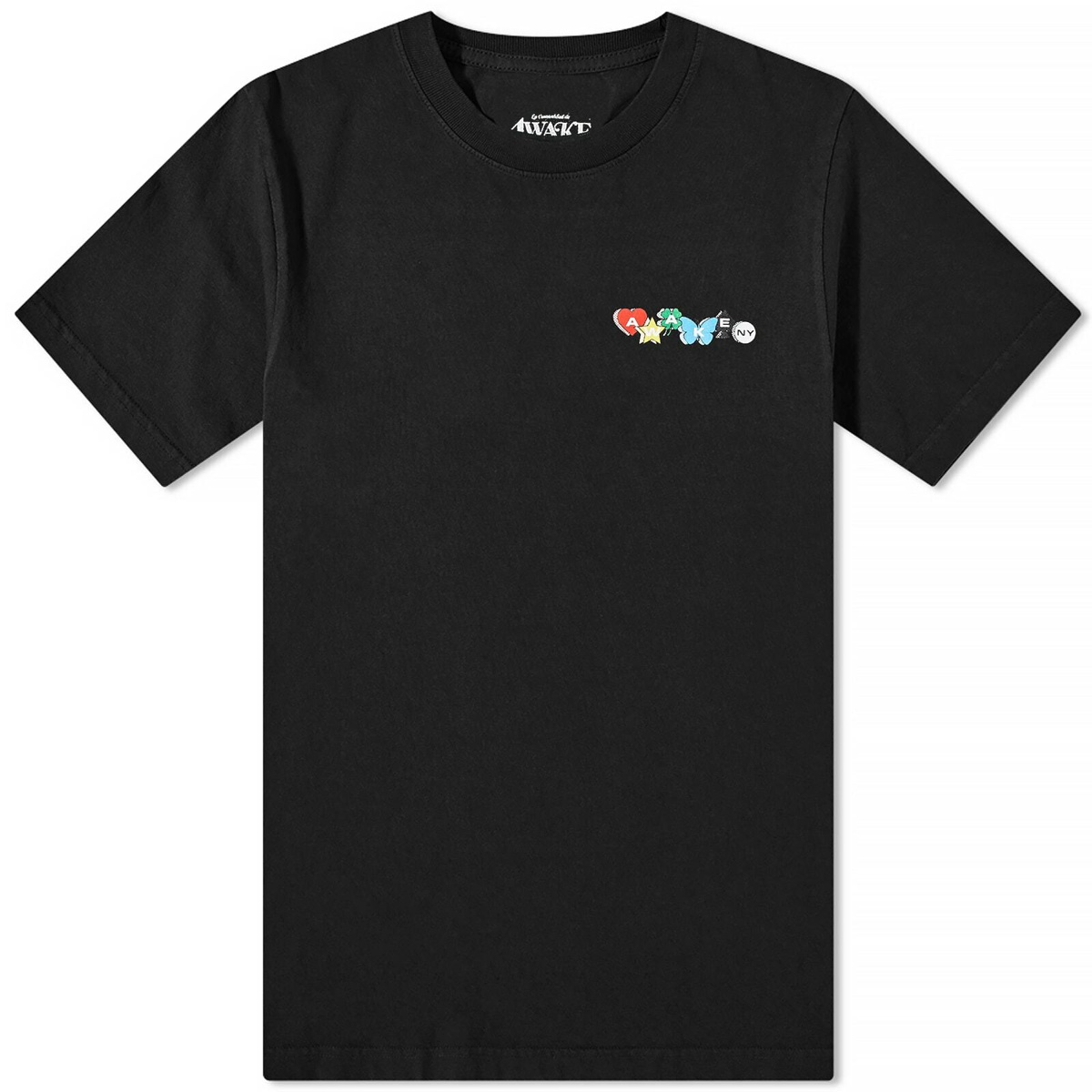 Awake NY Men's Charm Logo T-Shirt in Black