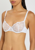 Simone PÉRÈLE Lace Half-cup bra White