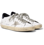 Golden Goose Deluxe Brand - Superstar Distressed Leather and Suede Sneakers - Men - White