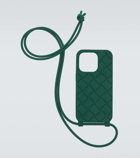 Bottega Veneta iPhone 14 Pro phone case with strap