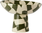 Henry Holland Studio Green & White Check Chalice Bowl