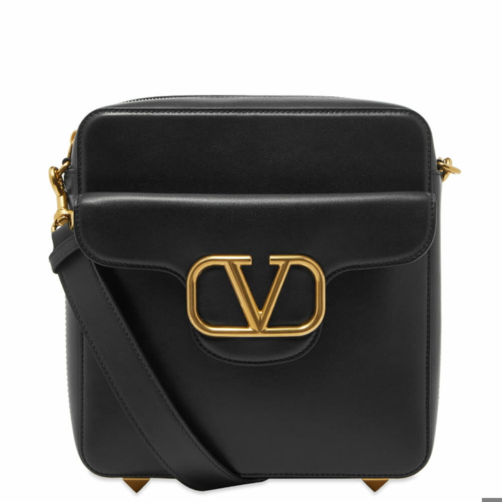 Photo: Valentino V Logo Leather Camera Bag
