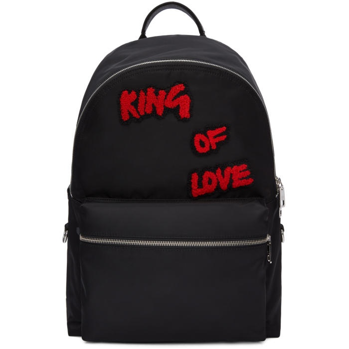 Photo: Dolce and Gabbana Black King of Love Backpack 