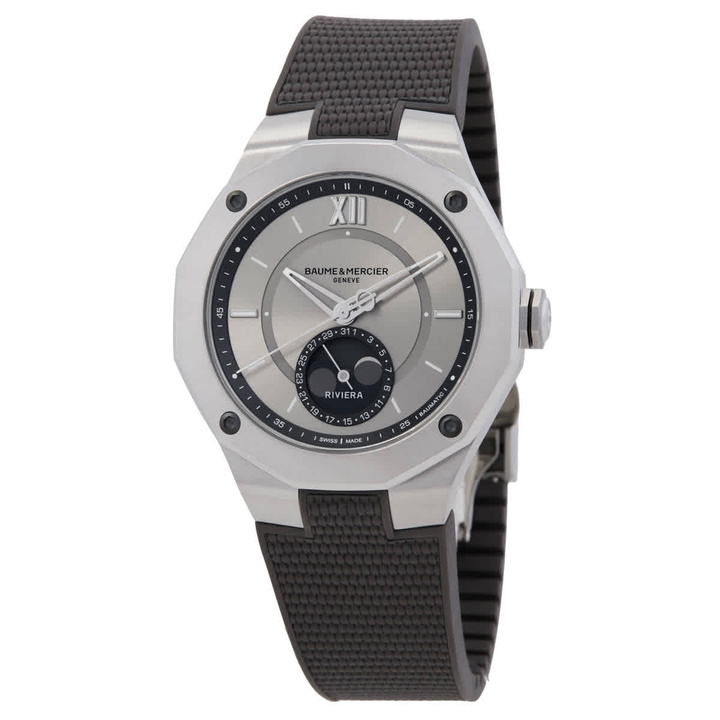 Photo: Baume et Mercier Riviera Automatic Silver Dial Mens Watch M0A10681