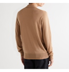 Mr P. - Cashmere and Silk-Blend Polo Shirt - Brown