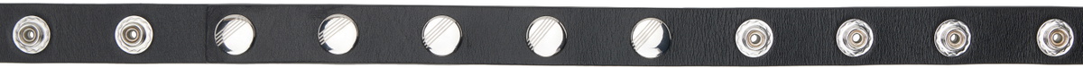 The Attico Black Press-Stud Belt