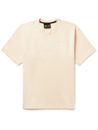 ADIDAS CONSORTIUM - Pharrell Williams Basics Embroidered Cotton-Jersey T-Shirt - Neutrals