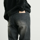 Dime Women's Relaxed Denim Pants in Sandblasted Black