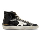 Golden Goose Black Shiny Francy High-Top Sneakers