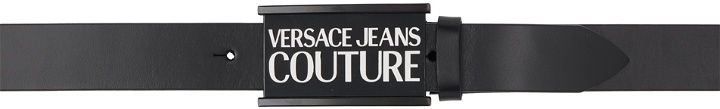 Photo: Versace Jeans Couture Black Logo Belt