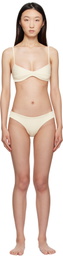 Haight Off-White Adjustable Ribbed Monica & Ribbed Basic Bikini