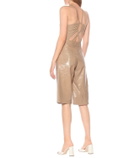 Dodo Bar Or High-rise leather Bermuda shorts